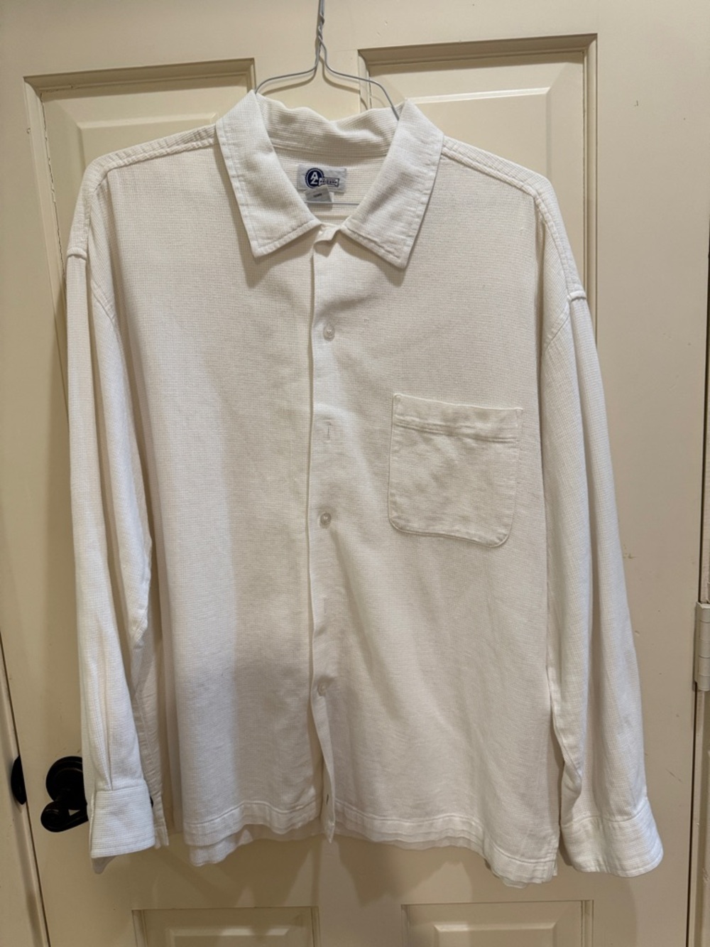 Arizona Jean Company white Button-Front Shirt Jacket